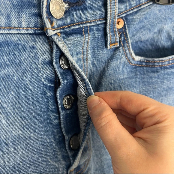 Levi’s Wedgie Straight leg high rise jeans button fly Size 29 - Picture 5 of 9